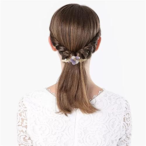 N / A Ženska klip za kosu jesen i zimska ručno rađena mreža za kosu za kosu za kosu šljive Spring
