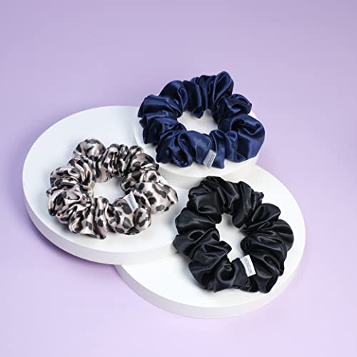 MTSNOO Silk Scrunchies za kosu Sleep Pure 22 Momme Mulberry Mini Silk Scrunchies za kovrčavu