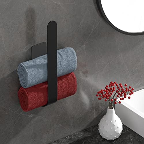 Držač peškira za kupatilo, jaki samoljepljivi držači ručnika za ruke zidni nosač, bez vješalice
