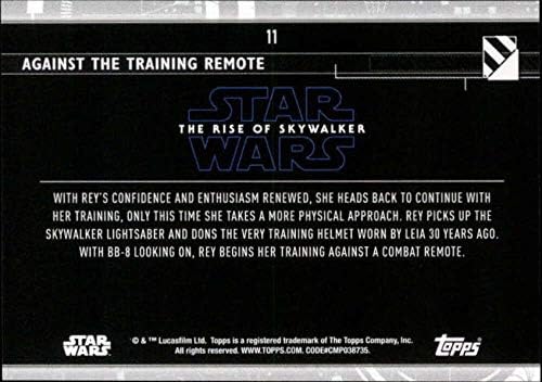 2020 TOPPS Star Wars Raspon Skywalker Series 2 Blue # 11 protiv treninga daljinskog trgovanja
