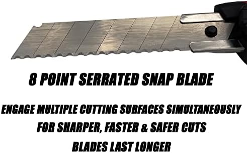 Brze ivice sa više tačaka 18 mm sa brzim ivicama nazubljene oštrice noža sa 5 oštrica