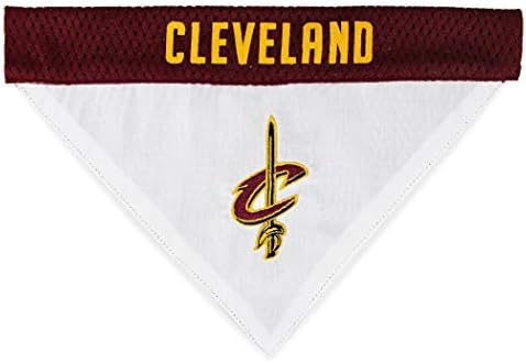 NBA pas Bandana-Cleveland Cavaliers reverzibilni Bandana za kućne ljubimce. 2 Sided Home & amp;