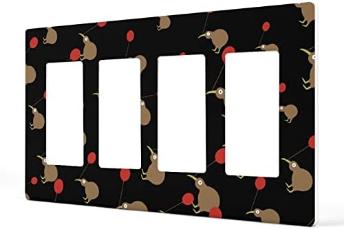 Poklopac prekidača za svjetlo Kiwi Bird Fun Wallplate Covers za uređenje spavaće sobe u kuhinji