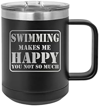 Rogue River Tactical Funny Plivanje Me Čini Srećnim Nisi Toliko Teške Nehrđajućeg Čelika Crna