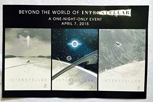 Iza svijeta Interstelara 11 X17 D / S originalni promo filmski poster 2015 Rijedak