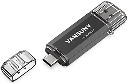 Vansuny 128GB Tip C fleš disk nadograđeni 130MB/s USB 3.1 fleš disk 2 u 1 OTG USB a + USB C memorijski