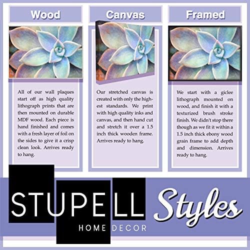 Stupell Industries volim nas porodični dom inspirativna riječ crno-bijeli dizajn Zidna ploča Art by Anna