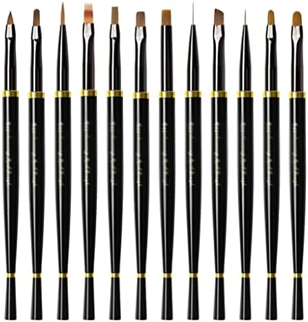 BHVXW Art Pattern Painting Nails Pen Carving Brush akrilne četke Gel Extension Builder premaz olovka za