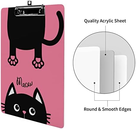 Smiješne mačke akrilne ploče sa metalnom kopčom 12,5 X 8,5 inča slatke ploče sa kopčama lako se vješaju