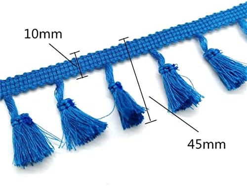 2 metara čipkasti obrub šivaći vrpcu kabine za remen pamuk etnička latino haljina scenarke za zavjese ukrasna diy-plava