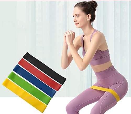 Traka otpora fitnes Vježba elastični ekspander za grudi mišića i 5 traka za vježbanje i masažne lopte