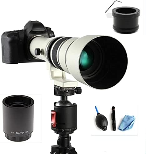JINTU 500mm-1000mm telefoto objektiv F / 8.3-16 ručni objektivi MF kamere kompatibilni su za Canon SLR i