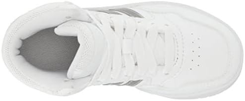 adidas Hoops 3.0 srednje košarkaške cipele, bijela / bijela/ bijela, 4.5 us Unisex veliko dijete