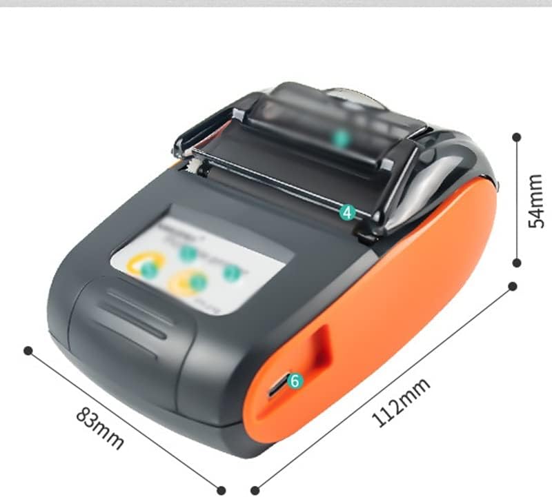 ZLXDP mini termički pisač mini mini zaštitni printer Besplatna aplikacija na telefonskom pisaču