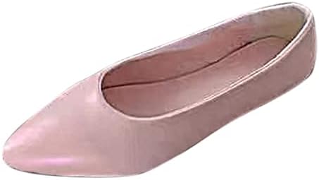 Ležerne sandale Ljetne meke retro plitke cipele Ženske modne čvrste boje Jedine udobne ženske povremene cipele veličine 5 ženske cipele casual