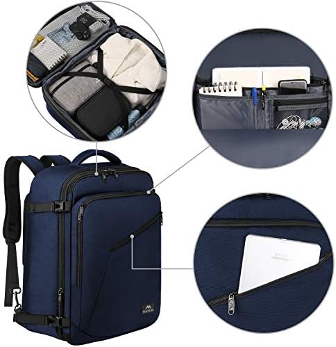 Matein ruksak za vikendicu, izdržljiv ruksak koji putuje kofer sa remenom, velikim rukpa za laptop,