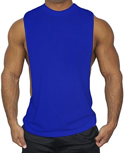 Zuevi Muški mišićni rez Otvorene bodyBuilding tenk TOP GYM Work Stringer majica
