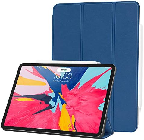 Ayotu Case za iPad Pro 12.9 Inch 2018 - [podrška Apple Pencil punjenje] jak magnetni poklopac, tanka tri puta Stand Case sa Auto Wake / Sleep za iPad Pro 12.9 Inch 2018 Izdanje, plava