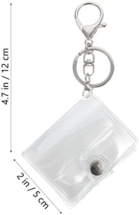 NUOBESTY Mini Clear Photo albumi privjesak za ključeve: držač kartice privjesak za ključeve 2kom 1 2