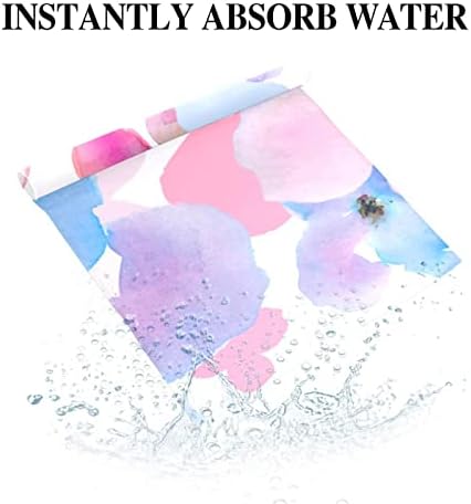 Woshjiuk 2 Pack Microfiber teretane, akvarel japansko cvijeće odlazi, hladni ručnik za ručnik super upijaju