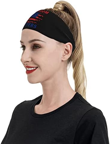 Freedom Matters USA Flag Sports Headbands Moisture Wicking workout Headband Womens Mans ručnik