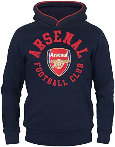 Arsenal FC Službeni nogometni poklon dječaci Fleece grafički kapuljač plavi
