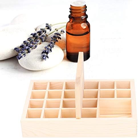 Vifemify 21 odjeljak Drvena esencijalna kutija za odlaganje ulja multifunkcionalna noška poljska aromaterapijska