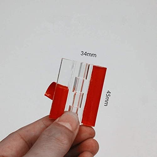 5pcs prozirni plastični akril 45 mm kontinuirani klavir samoljepljivi šarki pogodan za DIY prozirne kutije