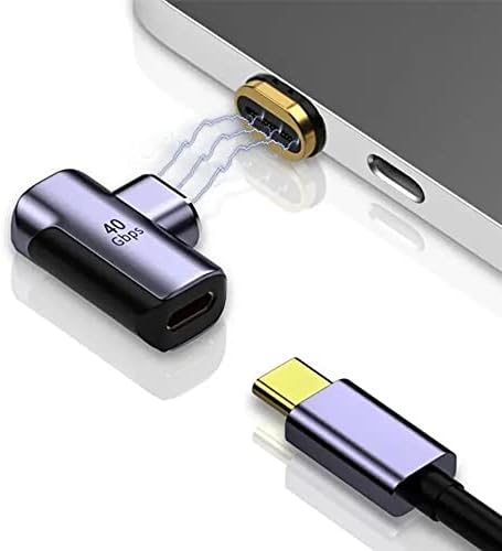 Yangtao USB C do USB C magnetski adapter 24 PINS tipa C Podrška za priključak USB4.0 PD 140W punjenja