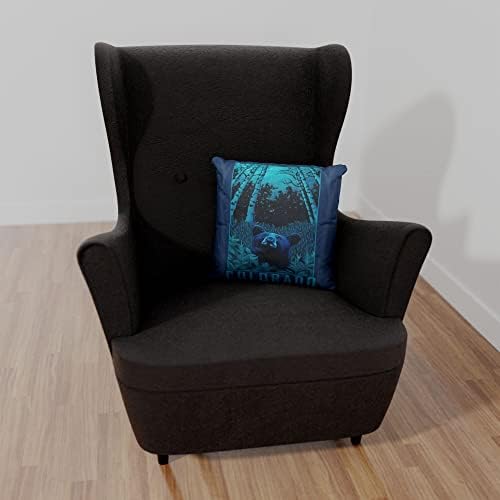 Colorado Night Bear Canvas Throw jastuk za kauč ili kauč kod kuće & ured iz ulja slika umjetnika