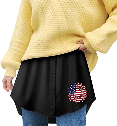Cvjetne suknje za žene Midi dužine nezavisna stanica Wild Shirt Swing džemper suknja stavi unutra djevojke