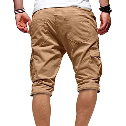 Muški elastični struk teretni šorc Casual Relaxed Fit Multi džepovi kratki lagani vanjski vojni kratke hlače