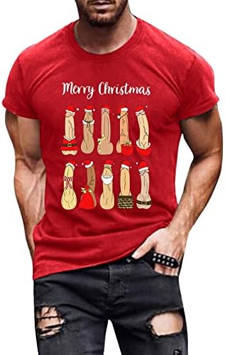 XXBR božićne majice kratkih rukava za muške, ružne Xmas Dizajner za ispis Kostimi Smiješni grafički