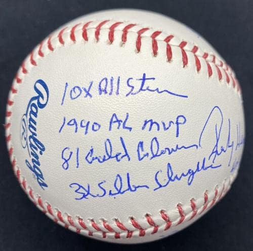 Rickey Henderson Hof 2009 MVP hits potpisan stat bejzbol JSA svjedok - autogramirani bejzbol