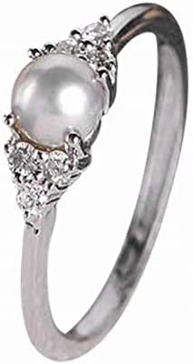 2023 Novi ženski biserni dijamantni prsten stilski prstenski prsten za angažman prsten za prsten za