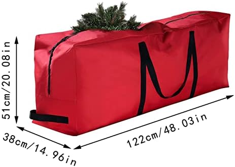 Zelena Božić torba za čuvanje, holiday décor storage velike torbe sa zatvaračem Holiday Božić rastavljena
