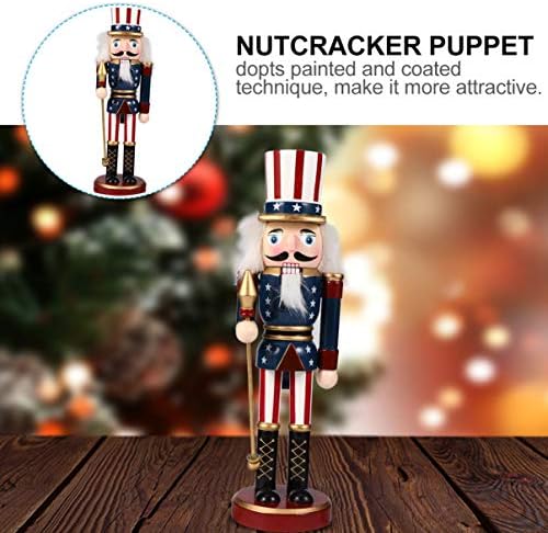 PRETYZOOM Nutcracker figurica drvena Orašar vojnik Božić drveni ukrasi Božićni stol ukras za kućni vrt