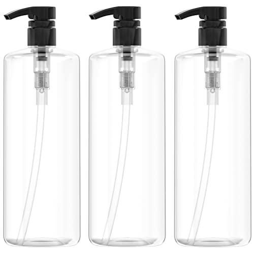 Prazne bočice pumpe za šampon, 32oz, bez BPA, plastični cilindar, pakovanje od 3 komada