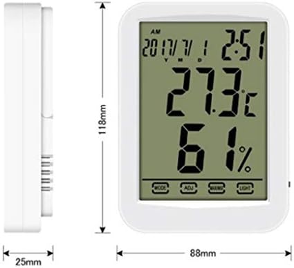 Wdbby sobni termometar-elektronski mjerač Temperature i vlažnosti sobni termometar