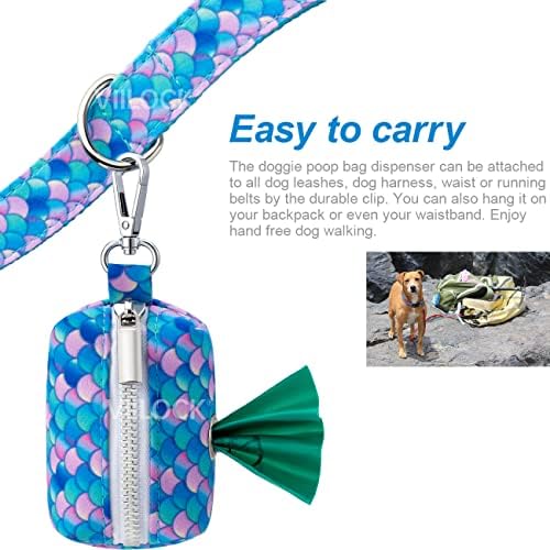 Viilock držač torbe za pseću Kakicu za povodac, dozator za kućne ljubimce sa 2 rolne nepropusne pseće vrećice