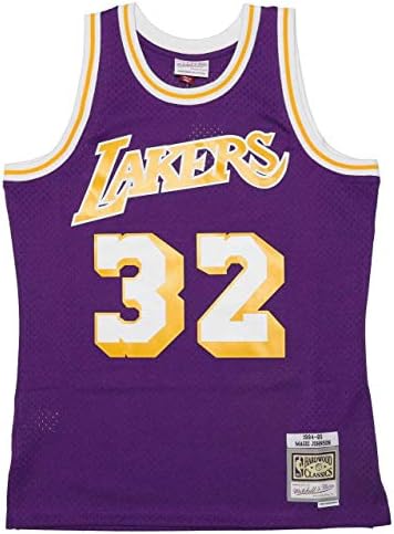 Mitchell & Ness Magic Johnson 32 Replica Swingman NBA dres Los Angeles Lakers HWC košarka TRIKOT Ljubičasta