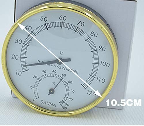 Walnuta sauna Higrotermografski termometar higrometar dodatak za saunu za kuće kancelarije radionice škole