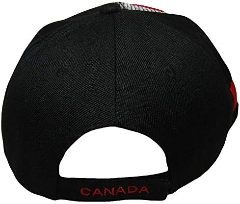 Trgovinski vjetrovi Kanada Country Crno crveno slovo Crest 3-D zakrpa na bočno vezeno kapa