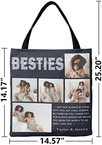 KEEPASSION personalizirana torba sa fotografijom i tekstom - prilagođena torba za višekratnu upotrebu za poklone za svakodnevnu upotrebu-prilagođena torba