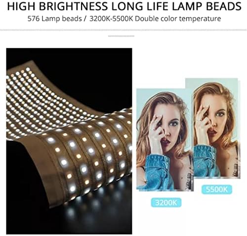 N / A Fleksibilni LED video svjetlo 576 Bi-boja LED video svjetlo 3200K-5500K 2.4G Fotografska rasvjeta
