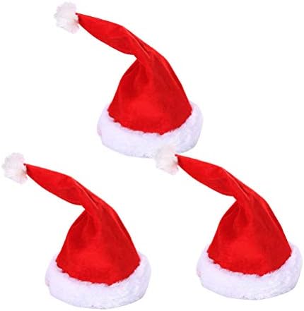 Abaodam 3kom Božićni muzički električni šešir Creative Santa Claus Party predivna dekoracija pokrivala za glavu bez baterije koja se koristi za proslavu Božića