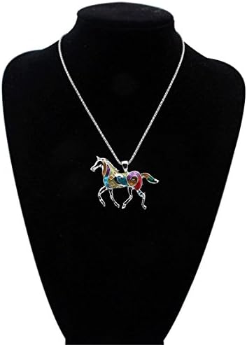 Kiokioa ogrlica Set naušnica elegantna ženska emajl Festoon Srebrna ogrlica za konje