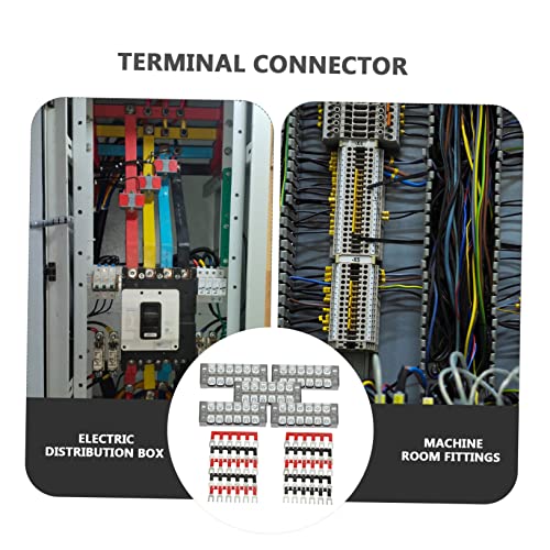 Doitool 5 postavlja terminalni konektor 25a Crni Bakar za napajanje kratki komad