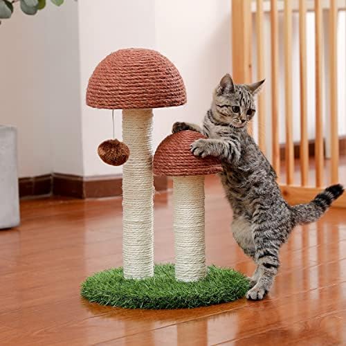 N / A mačka grebalica gljiva Funny Kitten dvostruko grebanje Sisal stubovi mačke igračke za obuku