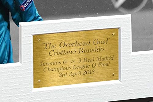 Veliki A3+ Print Cristiano Ronaldo 12x8 A4 potpisan nadzemni cilj& 34; / Juventus 0 vs Real Madrid 3 & 34;